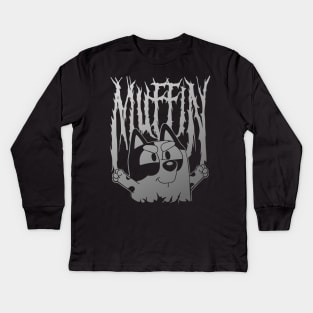 RPG MUFFIN GREY Kids Long Sleeve T-Shirt